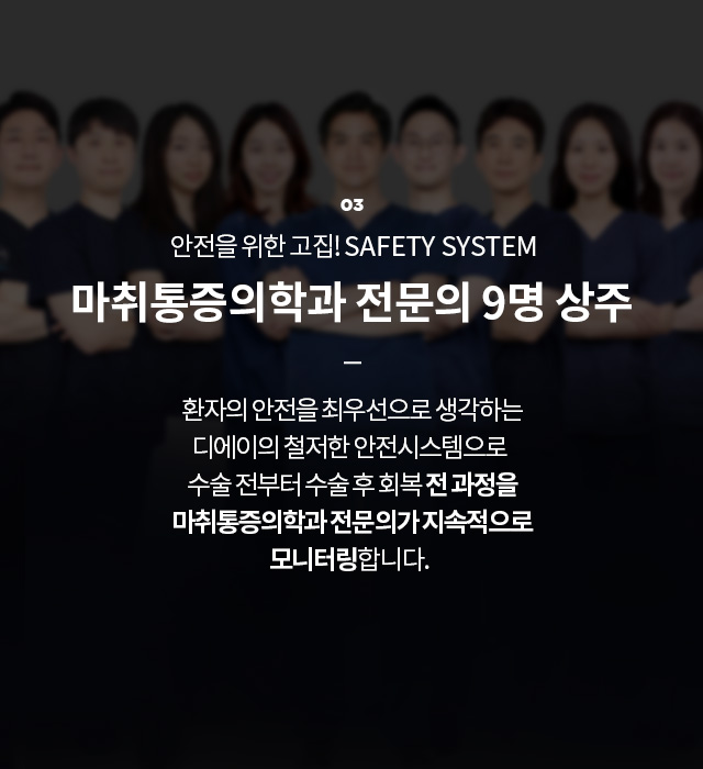 마취통증의학과 전문의 9명 상주